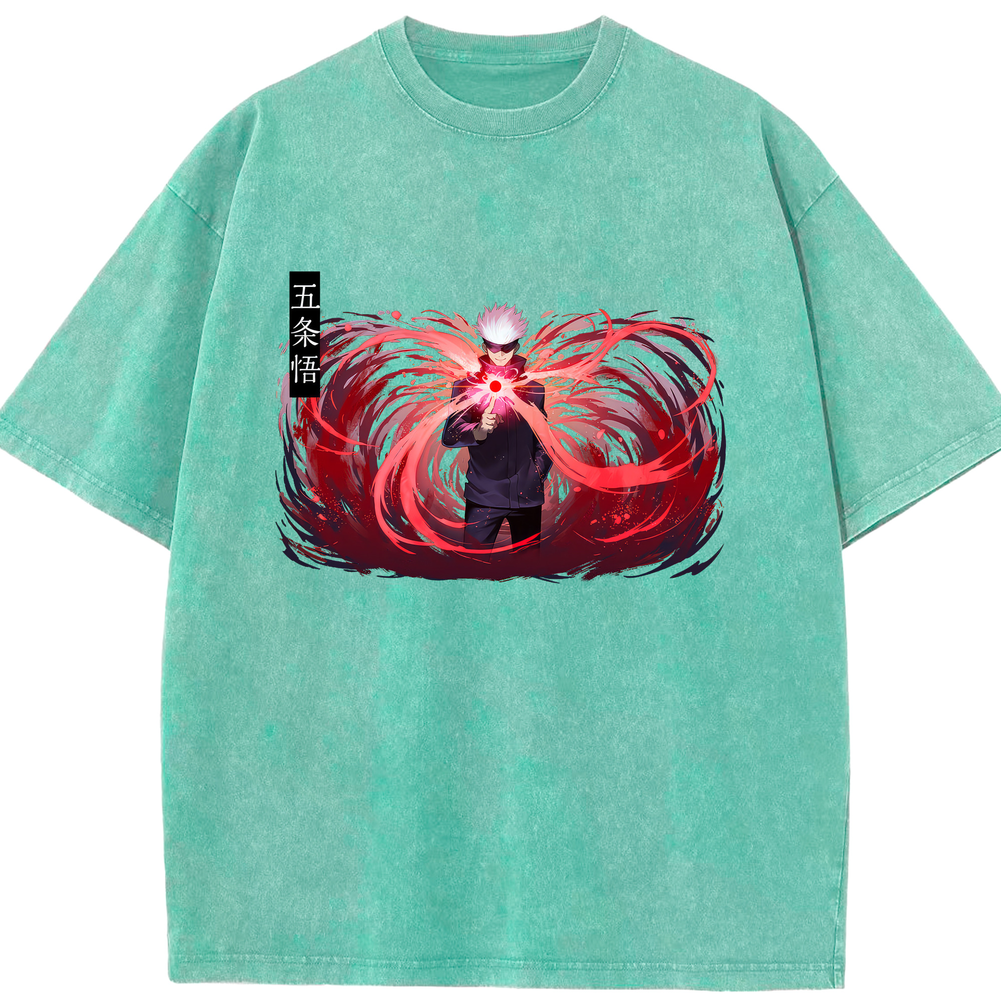 （画像用） 呪術廻戦 Jujutsu Kaisen 綿100% ヴィンテージ風 半袖Tシャツ（フロントプリント）